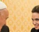 Angelina Jolie recibida en el Vaticano por el Papa Francisco