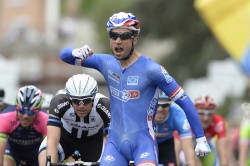 Nacer Bohuanni vencedor en la décima etapa del Giro 2014 Foto Fabio Ferrari - LaPresse. Gazzetta dello Sport.