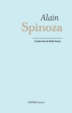 libro de Alain sobre el filósofo Spinoza