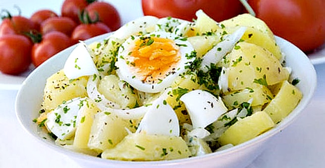 Potato Salad with boiled egg,spices